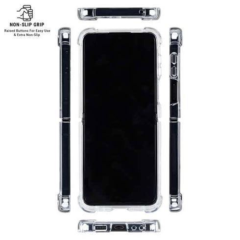 Looney Tunes Wile E Coyote Red Stripes Galaxy Z Flip6 Clear Case